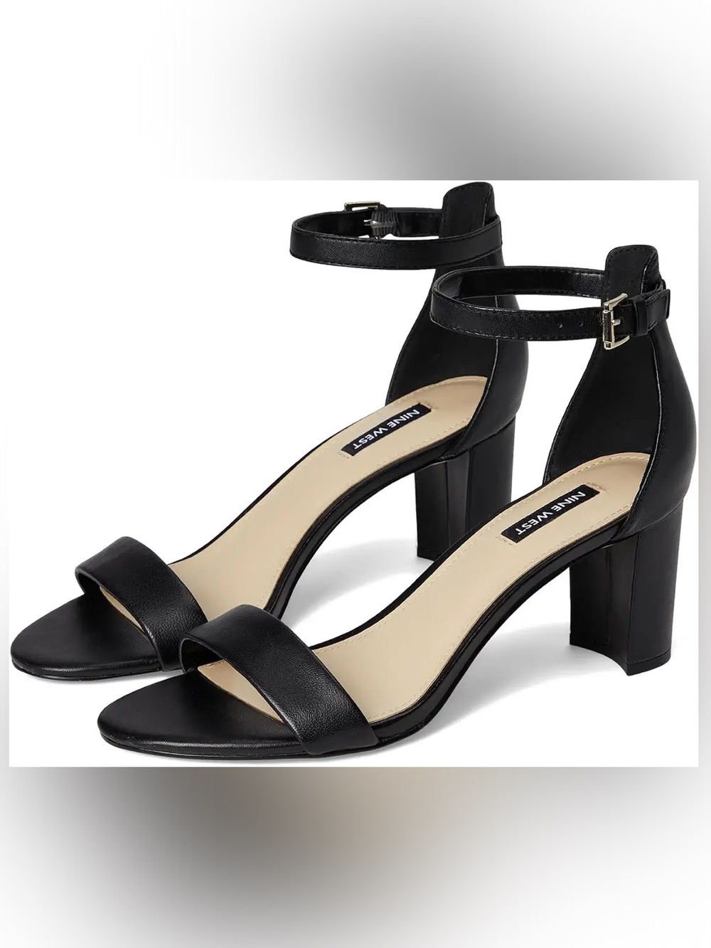 Nine West Size 7 Pruce Block Heel Sandal